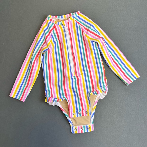 Baby girl rainbow swimsuits bundle size 12-18M - Picture 2 of 16